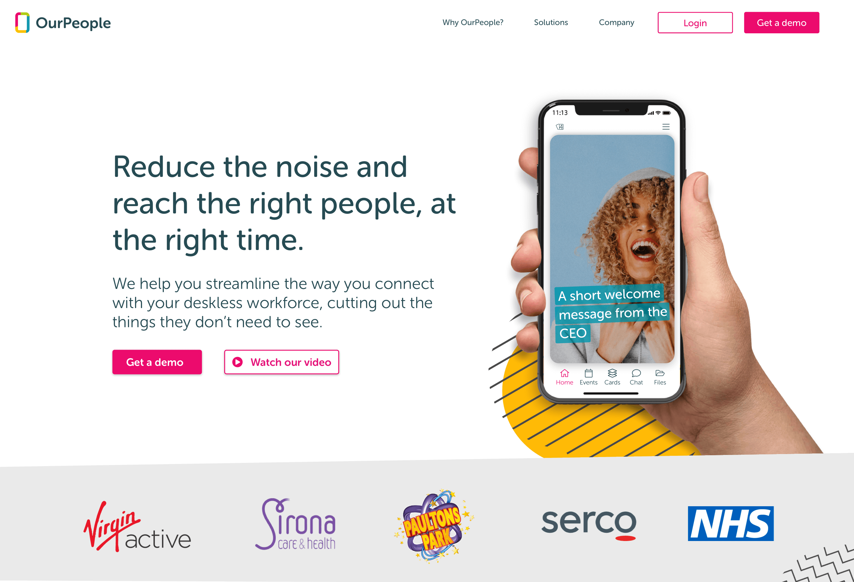 OurPeople website